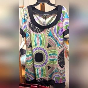 Tiana B colorful dress